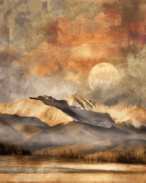 Vintage Style Mountains