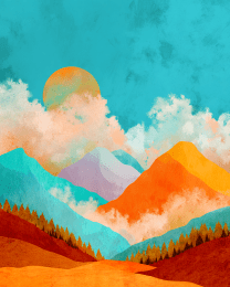 Bright Mountain Morning