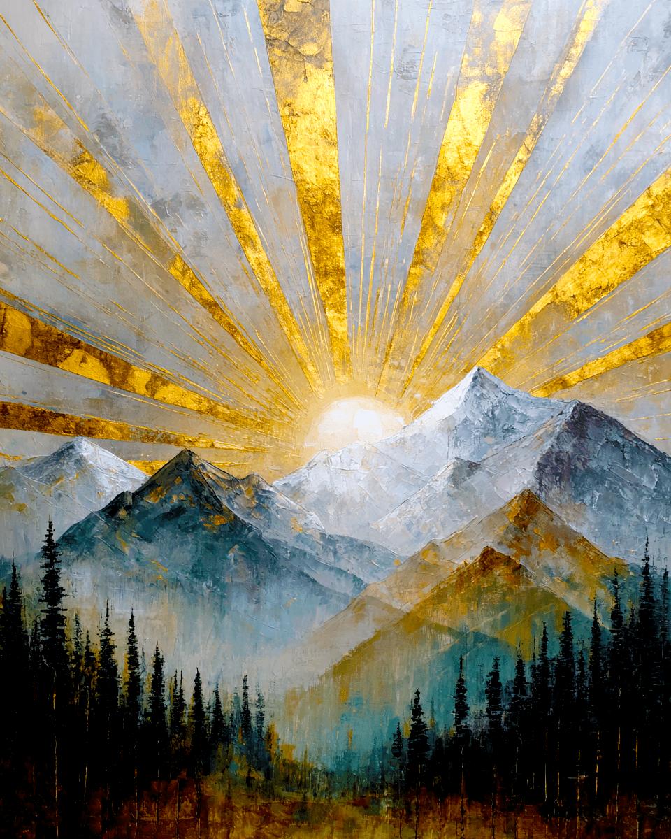 Gold Mountains Sunrise