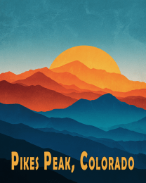 Vivid Pikes Peak Sunrise