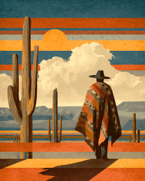 Gaucho en Caminata por el Desierto