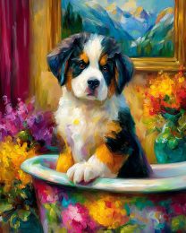 Colorful Bernie Puppy