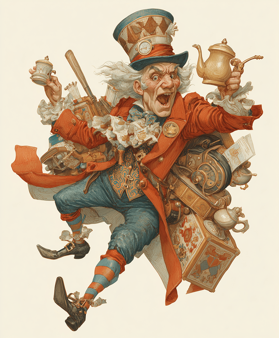 Mad Hatter Madness art print
