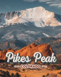 Shadow Script Pikes Peak art print