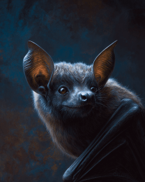 Goth Bat Portrait
