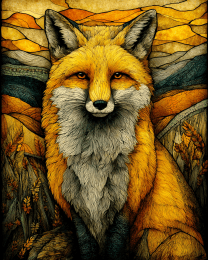 Stylized Red Fox