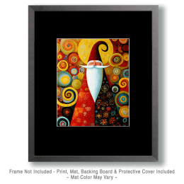 Boho Ho Ho Santa Claus Art