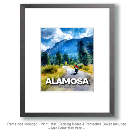 Colorado Lone Biker Art