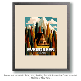 Colorado Japandi Style A-Frame Art