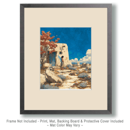 Blue Winged Faiy by Adobe House Art