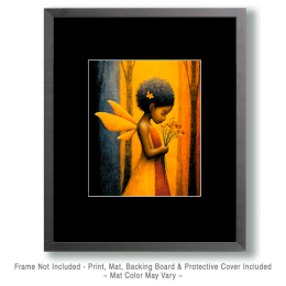 Young Fairy with Bouquet Art