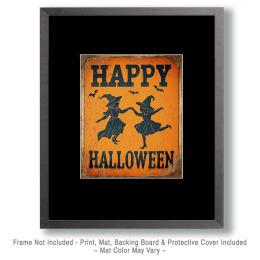 Happy Witches Halloween Sign Art