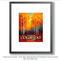 Evergreen Fall Colors Art