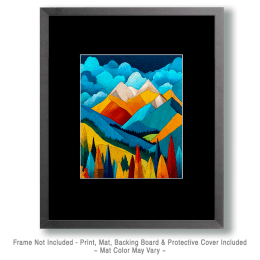 Colorful Mountains Art