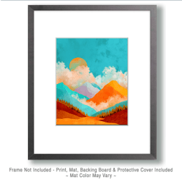 Bright Mountain Morning Art