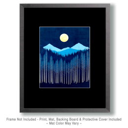 Midnight Mountains Art