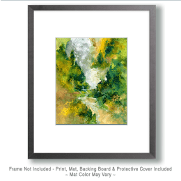 Abstract Mountain Stream Art