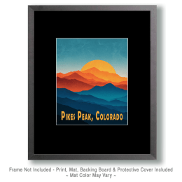 Vivid Pikes Peak Sunrise Art