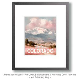 Soft Morning Light on Pikes Peak Art