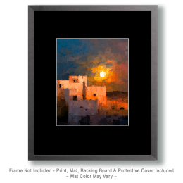 Abstract Sunrise Over Adobe Home Art