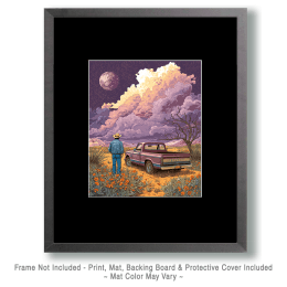 Lavender Moonrise Art