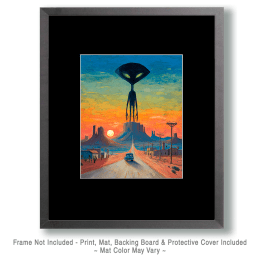 Leaving Roswell with Alien Watching Art