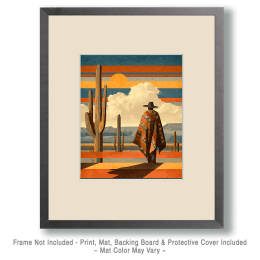 Gaucho en Caminata por el Desierto Arte