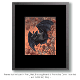 Nouveau Peach Bat Art