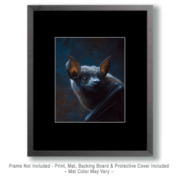 Goth Bat Portrait Art
