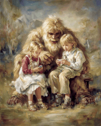 Kids Show Bigfoot Their Phones