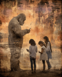 Everybody, Even Bigfoot, is On Their Phone All The Time