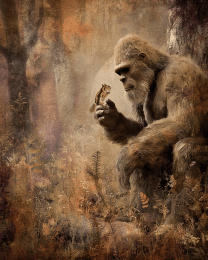 Bigfoot Listens to a Chipmunk