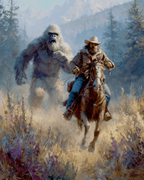 Sasquatch Chases Cowboy