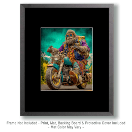 Bigfoot Hippie Biker Art