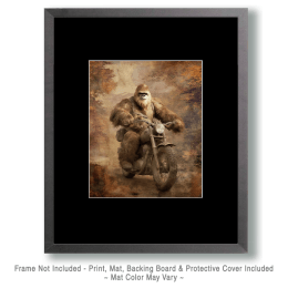Bigfoot Biker Art