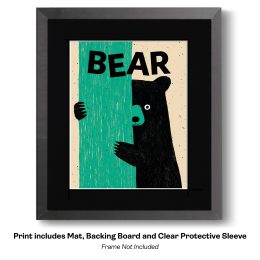 Playful Bear Art Print