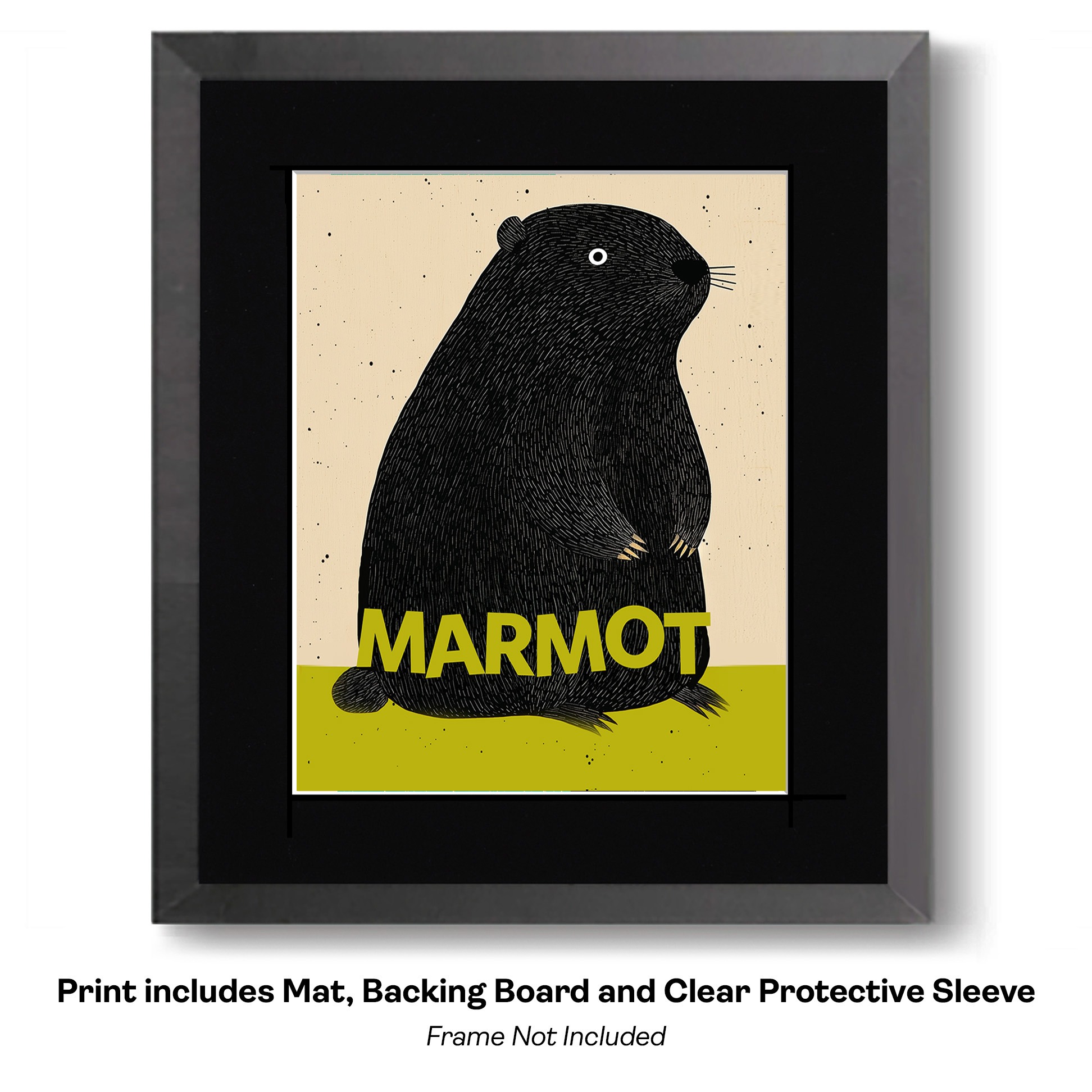 Playful Marmot Art Print