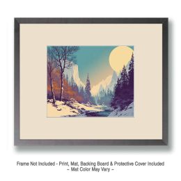 Yosemite El Capitan Wnterscape Art