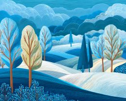 Abstract Winterscape