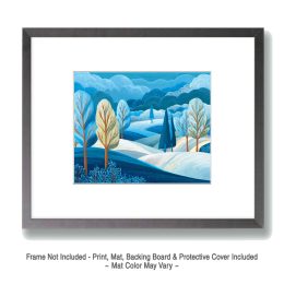 Abstract Winterscape Art
