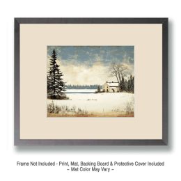 Vintage Winterscape Art