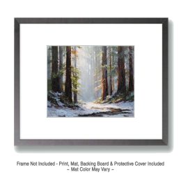 Deep Woods Winterscape Art