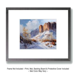 Canyon Winterscape Art