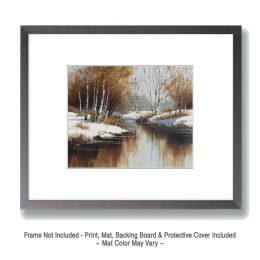 Early Snow Winterscape Art