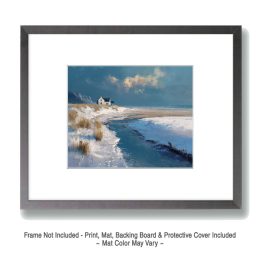 Brutally Cold Day Winterscape Art