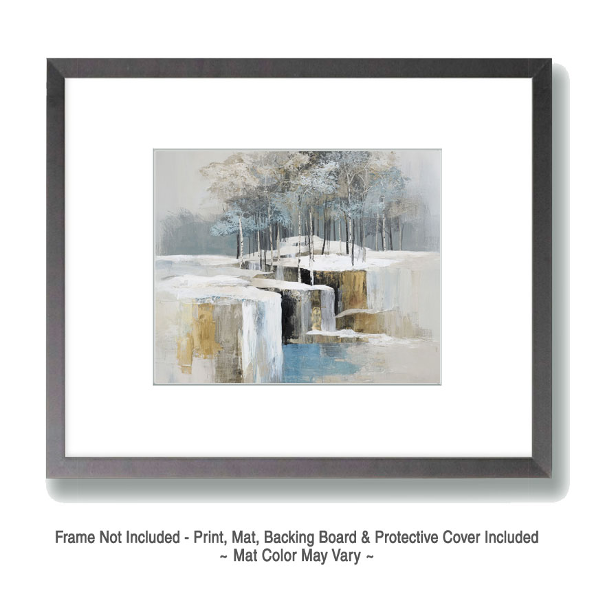 Peaceful Evening Winterscape Art