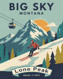 Vintage Big Sky Poster