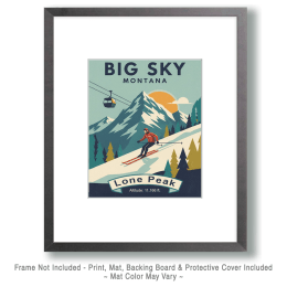 Vintage Big Sky Poster Art
