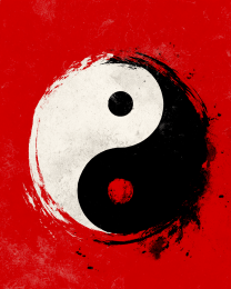 Black & White Ying Yang