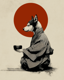 Dog Making an Offering